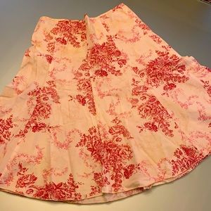 Floral pattern skirt